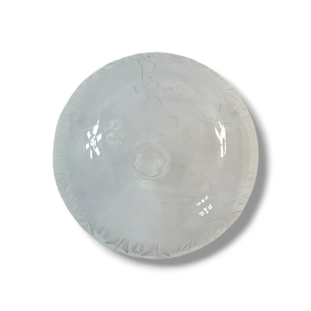 Krosno Crystal‎ Etched Vase Beautifully Etched With Different Leaves Poland